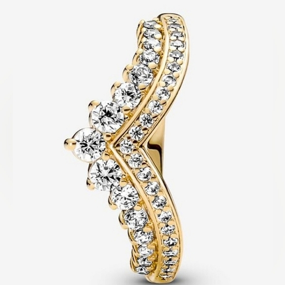 Authentic NEW Timeless Wish Tiara Ring 14K GP CZ Two Available - Picture 6 of 10